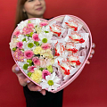 Коробка сердце с прозрачной крышкой