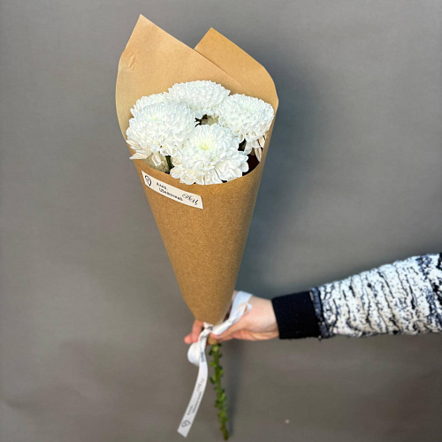 Хризантема в крафте