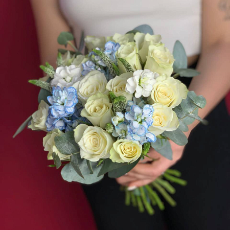 Букет невесты «Голубое небо»