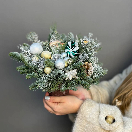 Новогодние композиции в стаканчиках