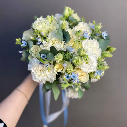 Свадебный букет «Незабудка»