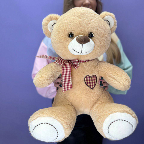 Мишка с бантом 60 см 