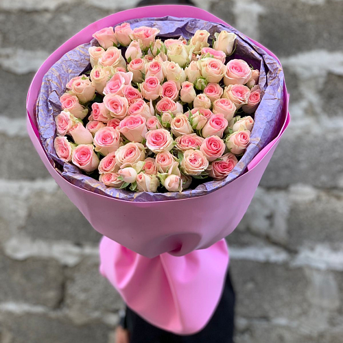 Кустовые розы 21 ветка